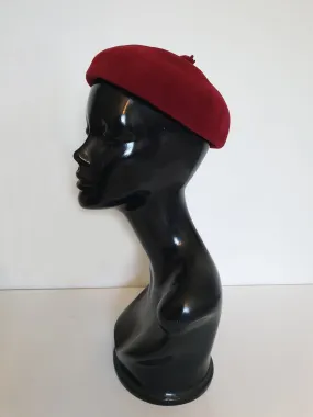 1950s Red Felt Hat