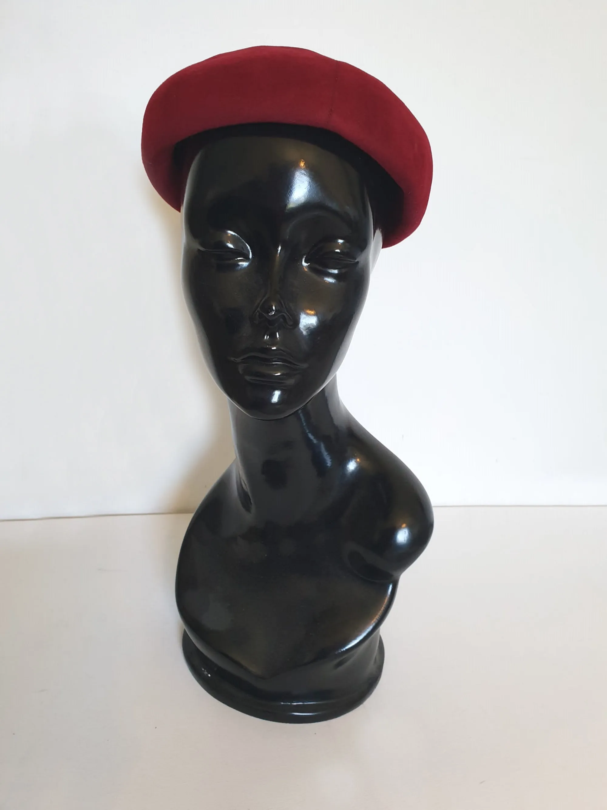 1950s Red Felt Hat