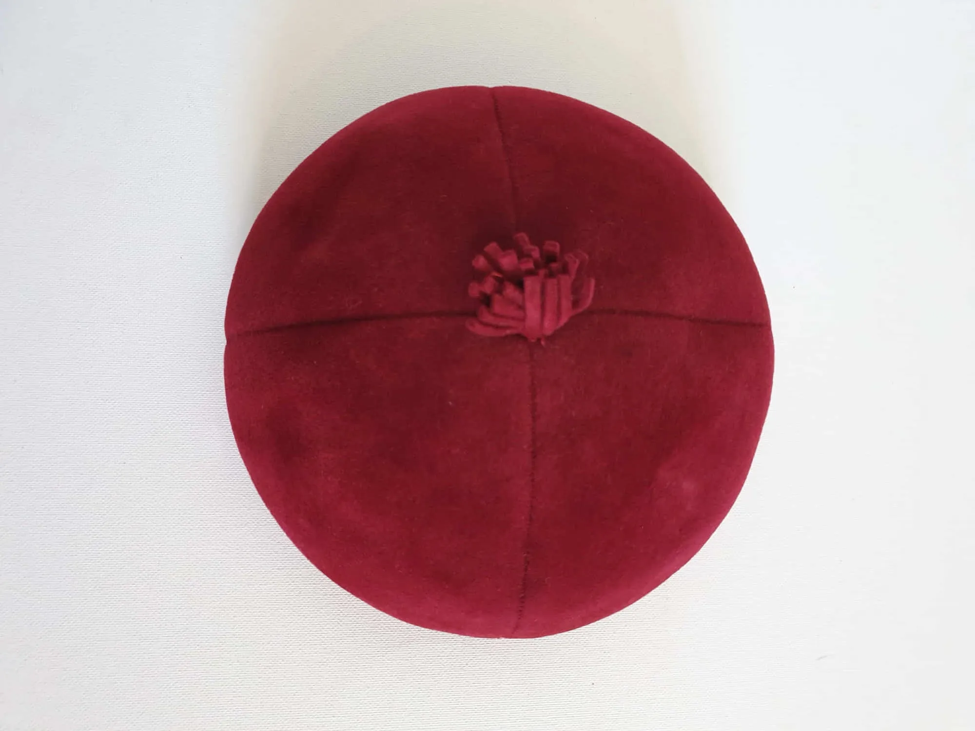 1950s Red Felt Hat