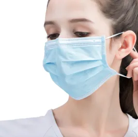 50pcs antivirus mouth masks 3 layers cheap dust flu proof disposable medical mask