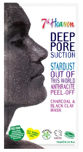 7th Heaven StarDust Out of this World Anthracite Peel Off Charcoal and Black Clay Mask