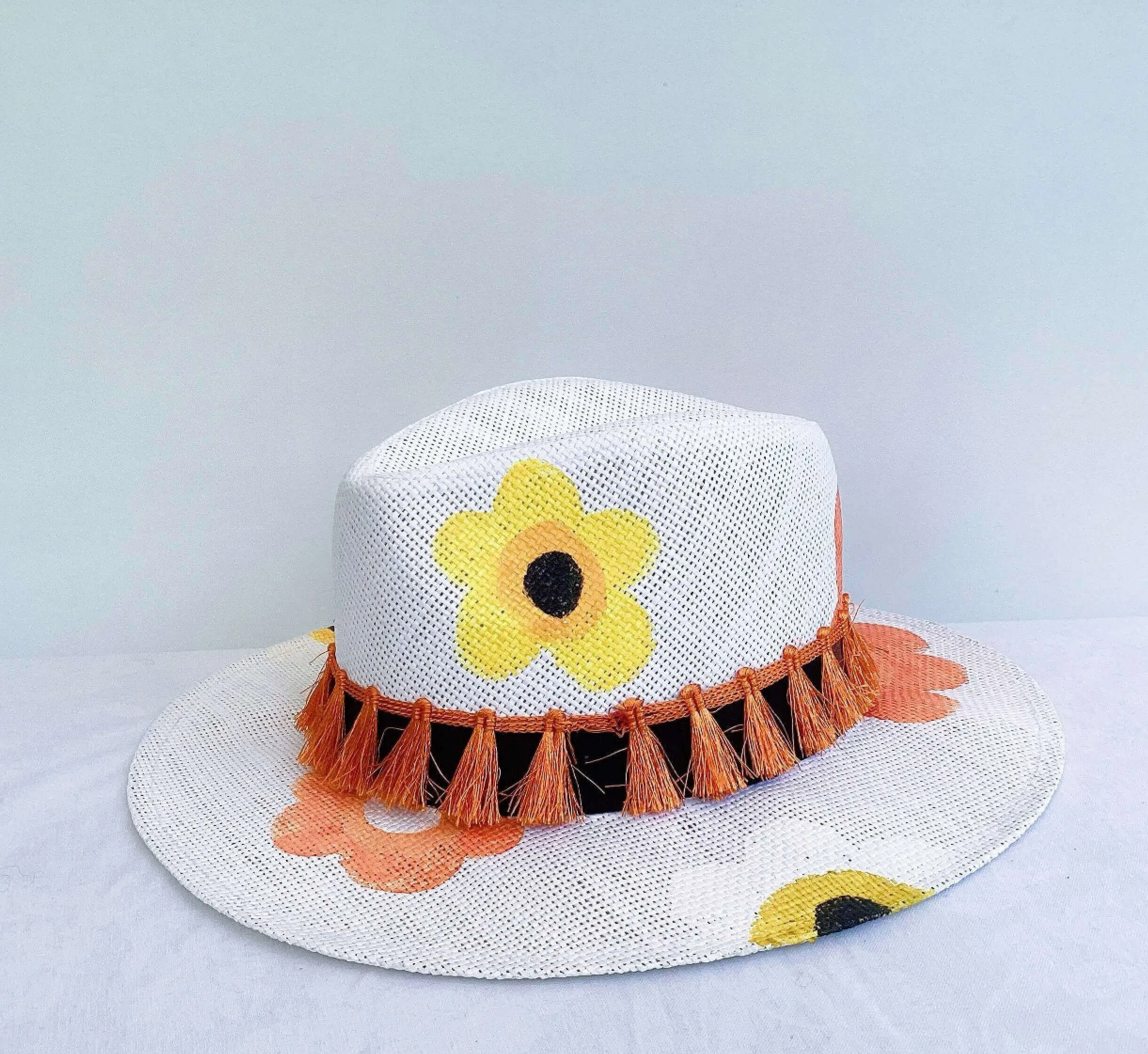 Boho Collection - Orange Blossom Panama Hat