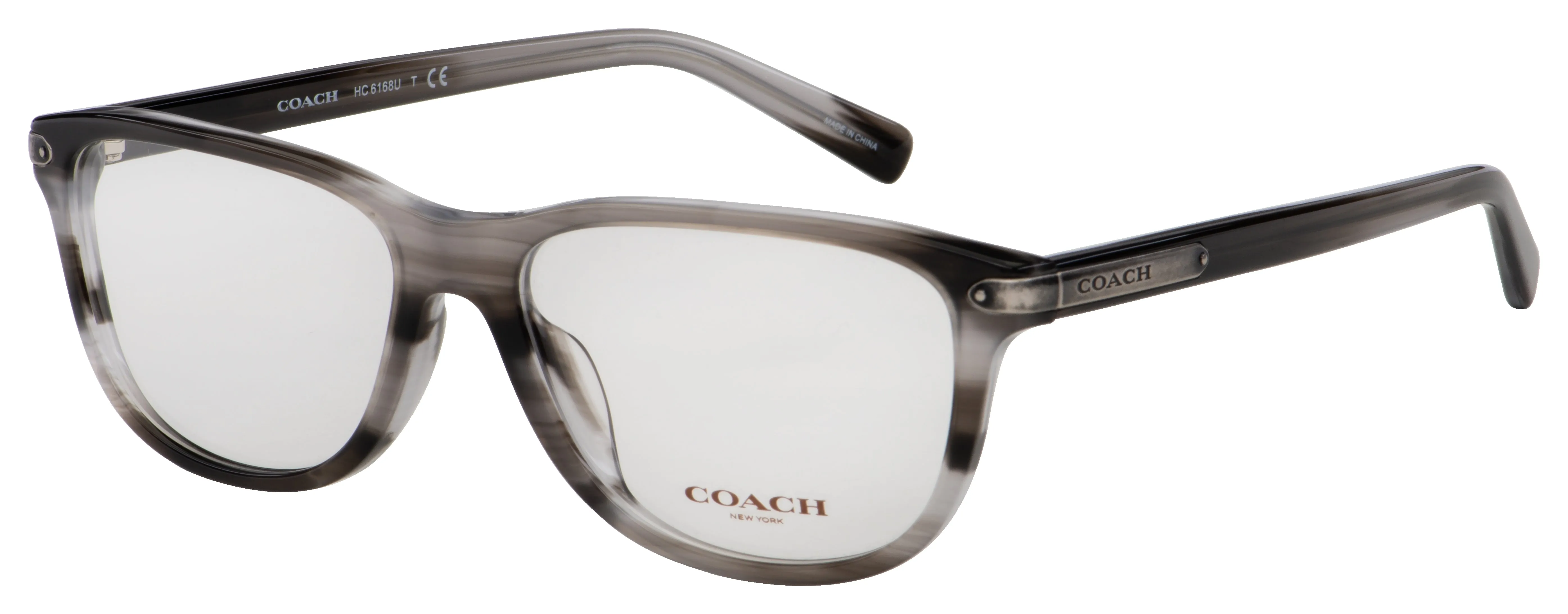 Coach Unisex HC6168U-5633-56 Fashion 56mm Shiny Grey Horn Opticals