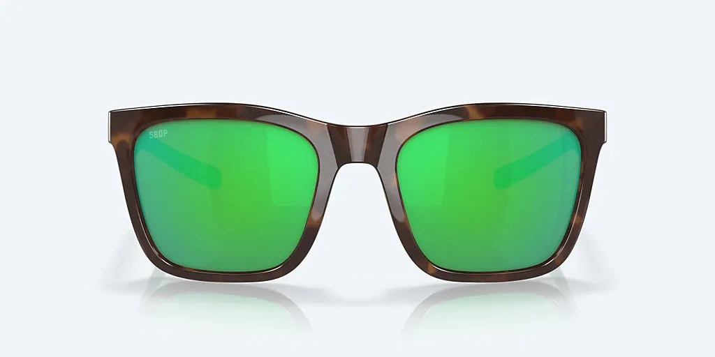 COSTA | Panga Polarized Sunglasses | Shiny Tortoise/White/Seafoam Crystal