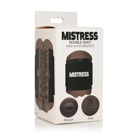 Curve Novelties Mistress Mini Double Stroker Ass & Mouth - Dark