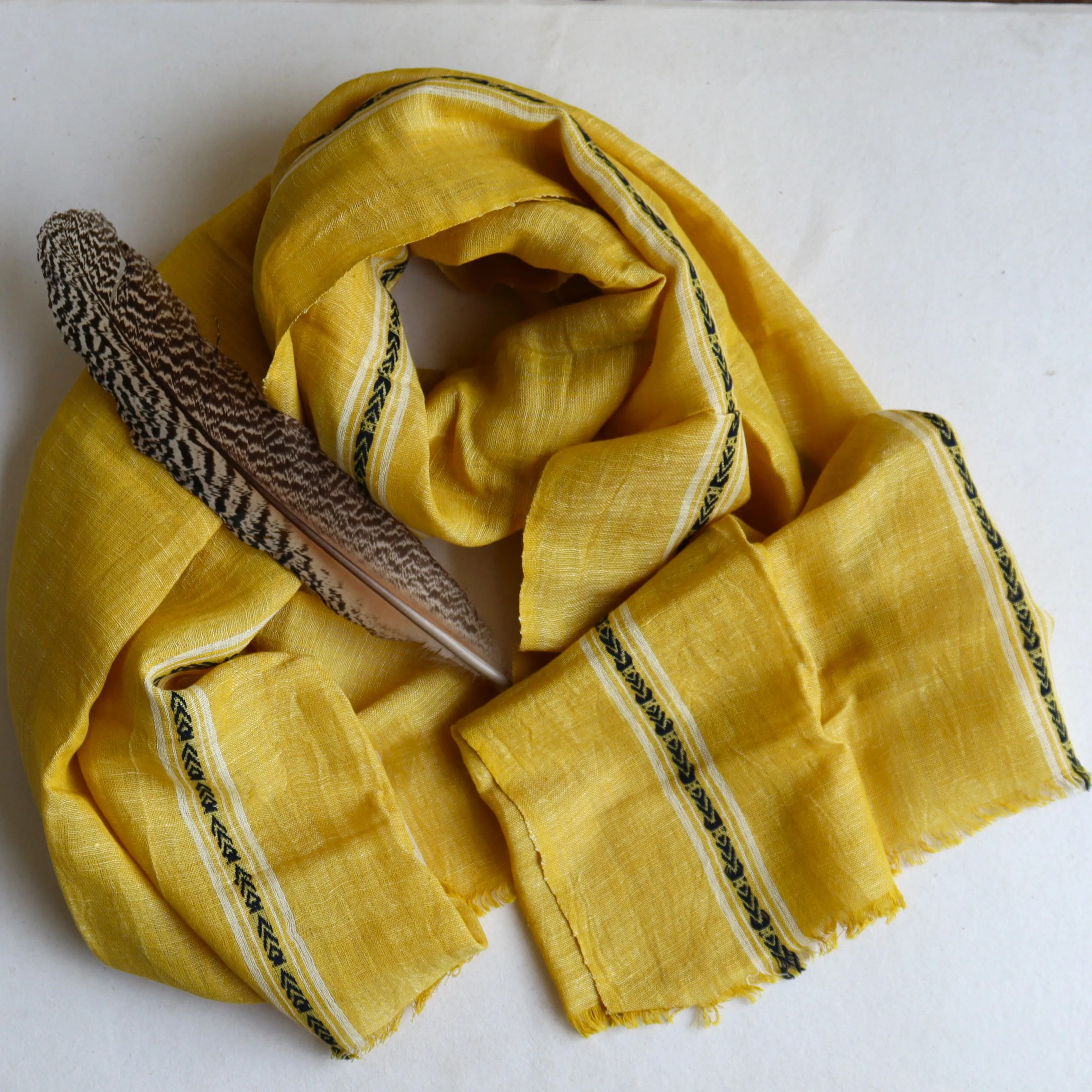 Desert Gold Linen Stole