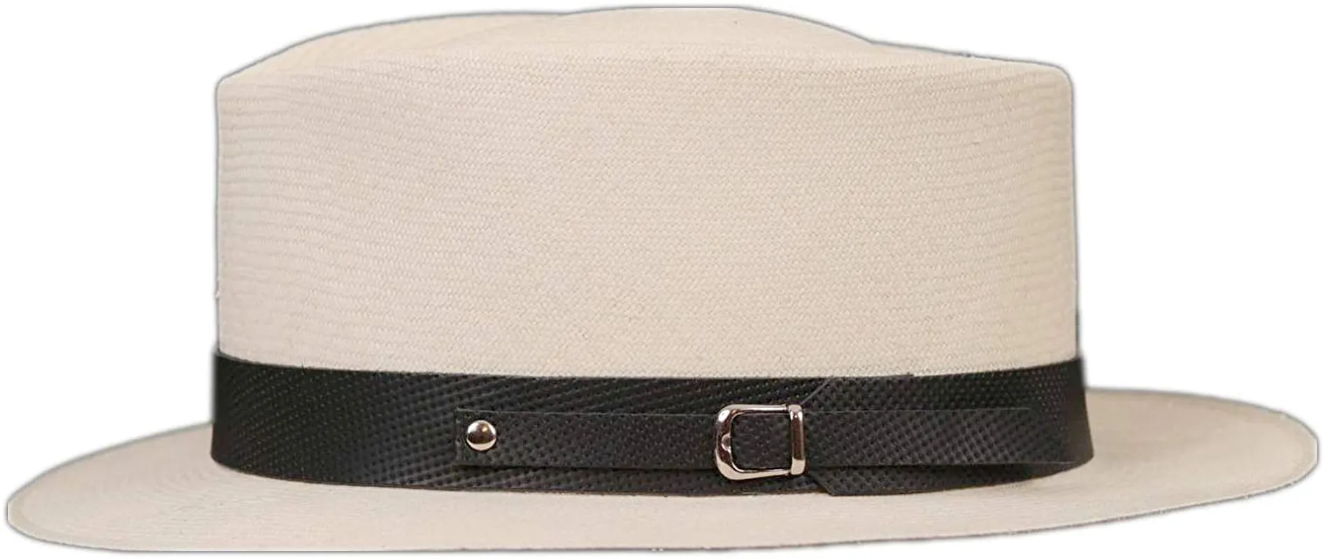 Embossed Patterned Leather Panama Hat Band (Band Only)