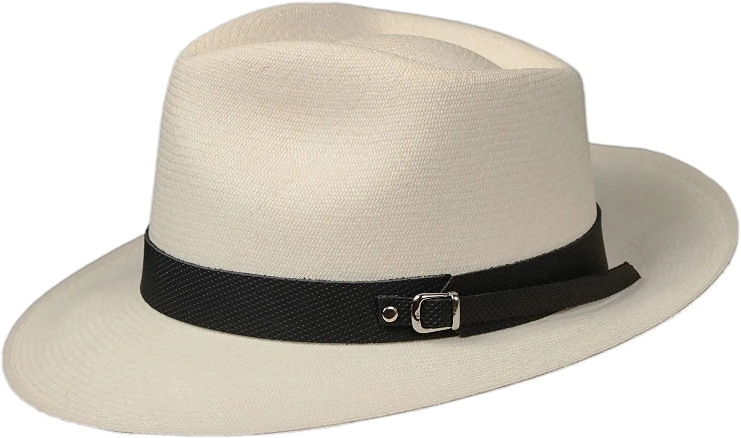 Embossed Patterned Leather Panama Hat Band (Band Only)