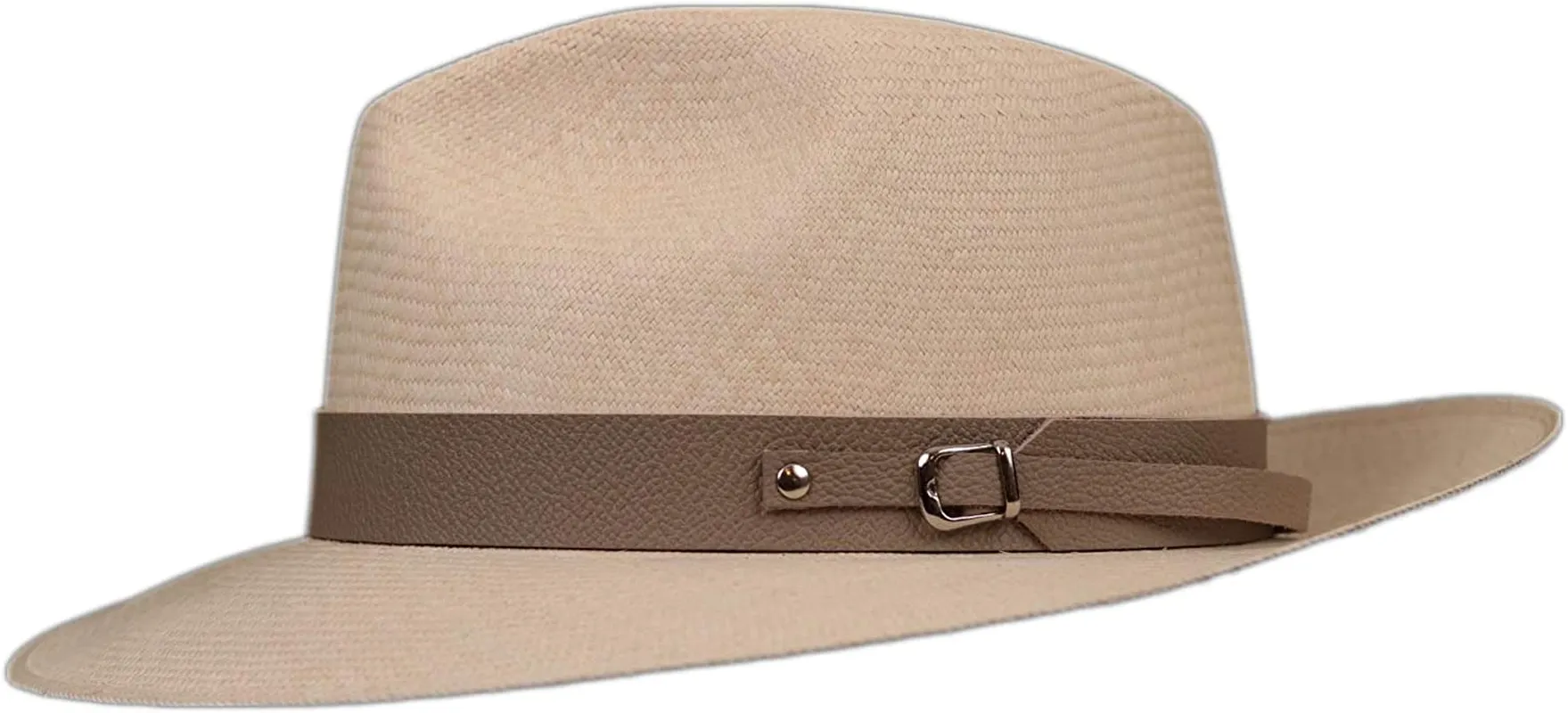 Embossed Patterned Leather Panama Hat Band (Band Only)