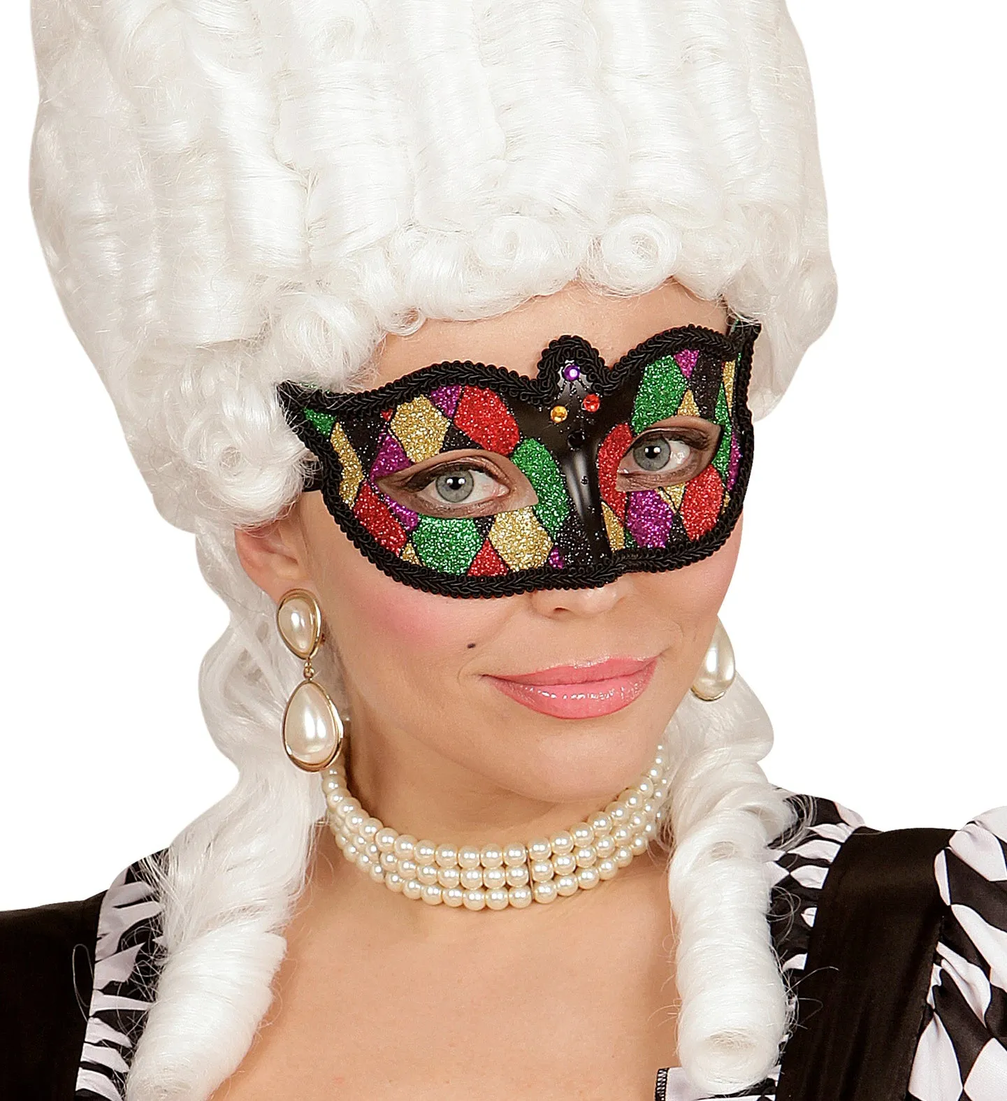 Glitter Harlequin Eye-mask