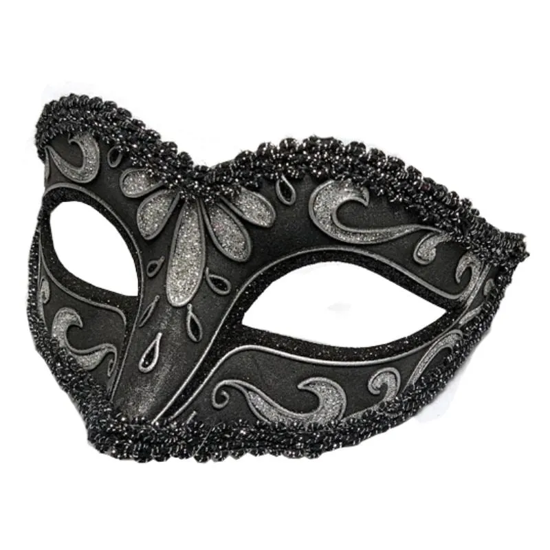 Glitter Mask w/Braid - Asst Colors