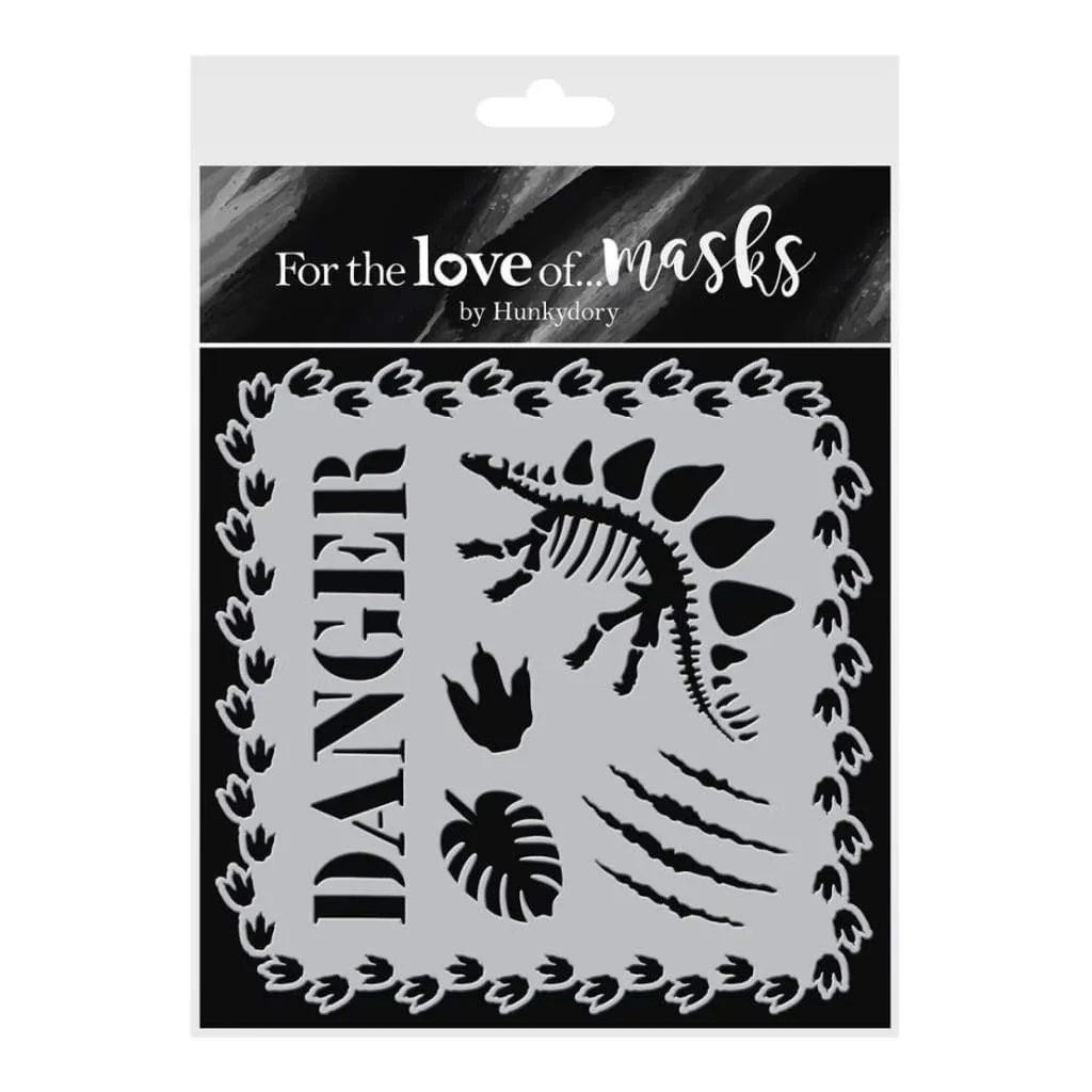 Hunkydory For The Love Of Masks 5.5 inch X5.5 inch - Dino Friends*