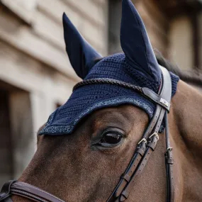 Kentucky Horsewear Glitter and Stone Wellington Soundless Fly Veil - Dark Navy