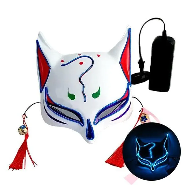 Kitsune Fox Spirit EL Half Mask