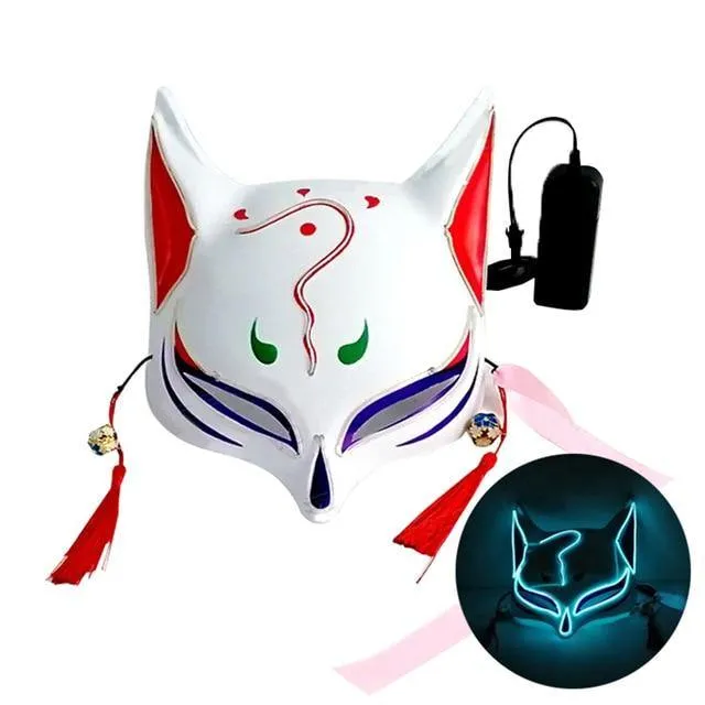 Kitsune Fox Spirit EL Half Mask