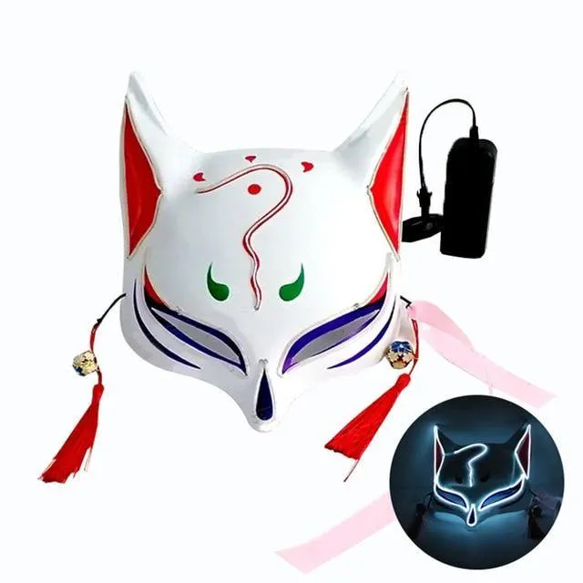 Kitsune Fox Spirit EL Half Mask