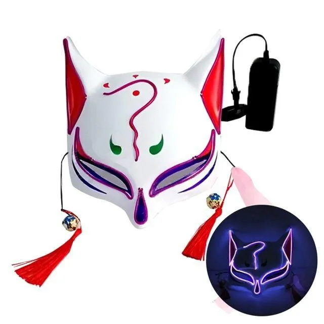 Kitsune Fox Spirit EL Half Mask