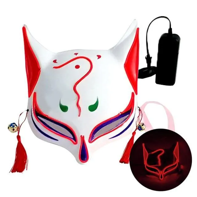 Kitsune Fox Spirit EL Half Mask