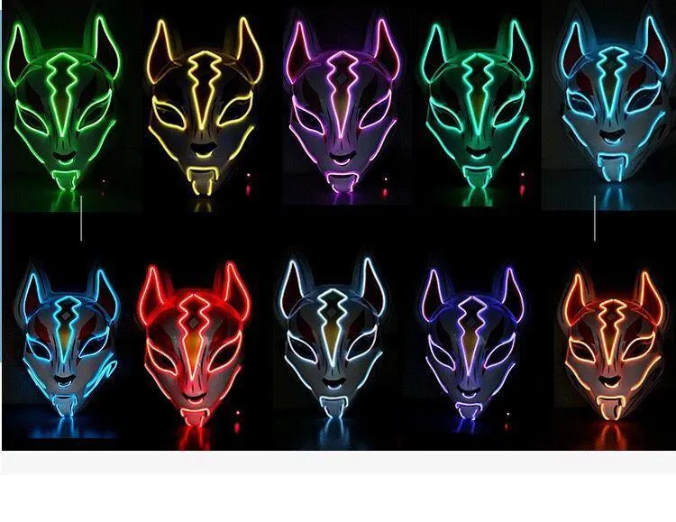 Kitsune Fox Spirit EL Mask