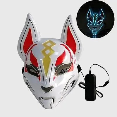 Kitsune Fox Spirit EL Mask