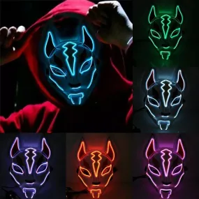 Kitsune Fox Spirit EL Mask