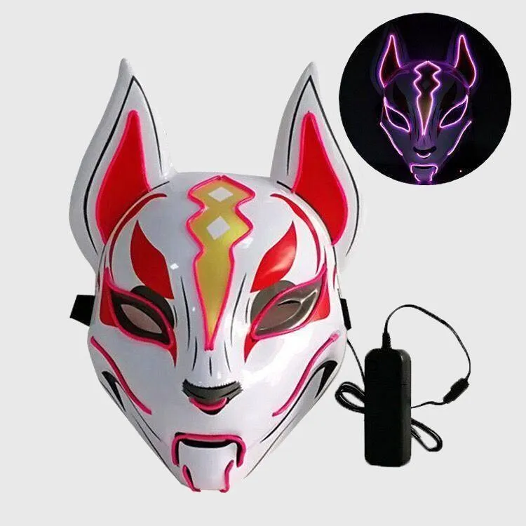 Kitsune Fox Spirit EL Mask