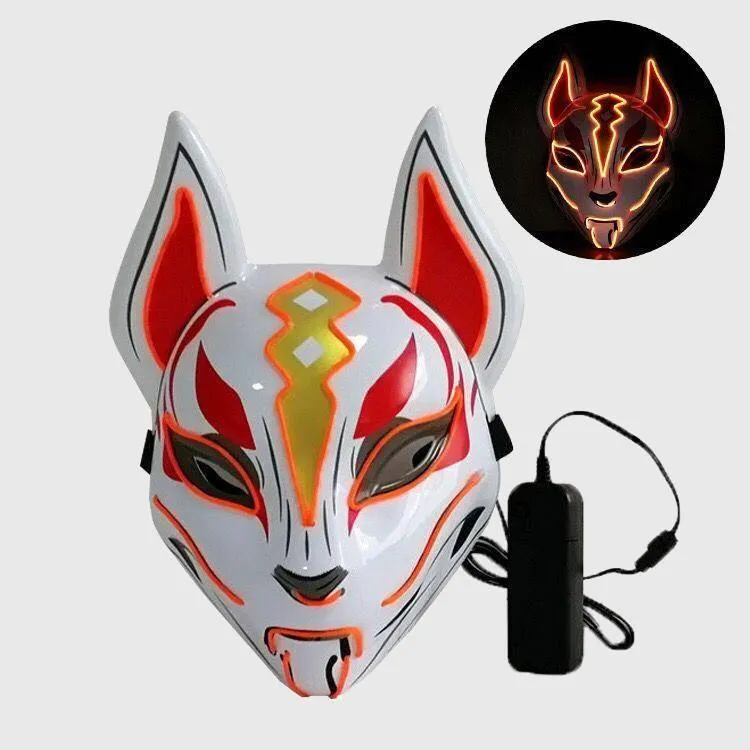 Kitsune Fox Spirit EL Mask