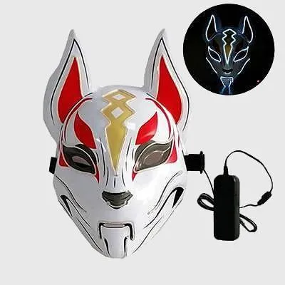 Kitsune Fox Spirit EL Mask