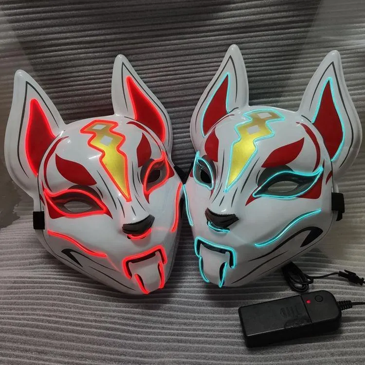 Kitsune Fox Spirit EL Mask