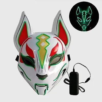 Kitsune Fox Spirit EL Mask