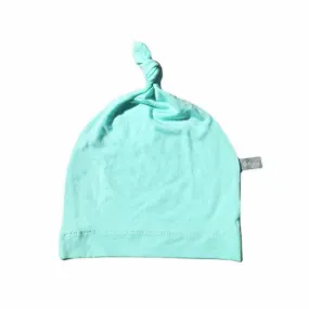 Knotted Cap in Aqua