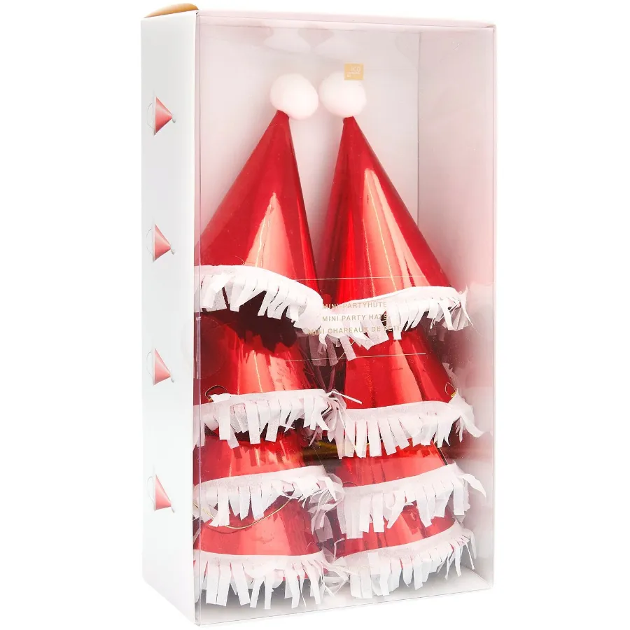 Luxe Santa Hats (8 Pack)