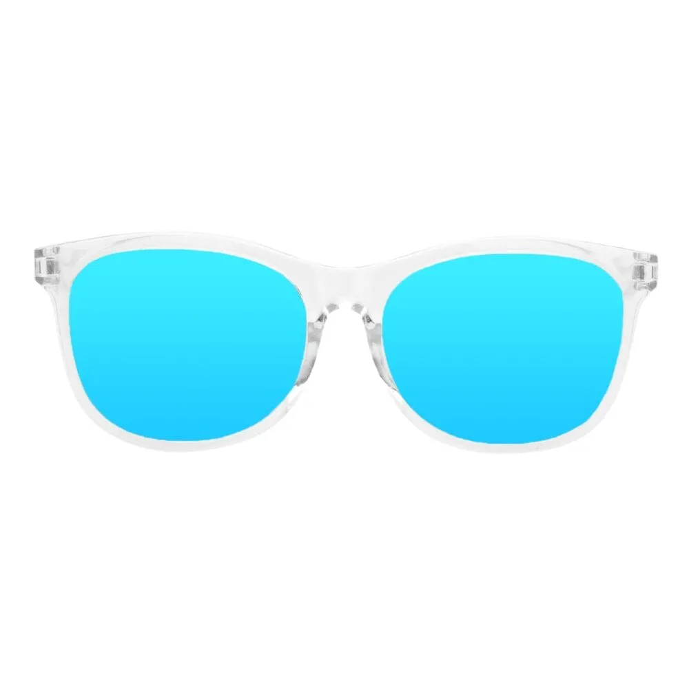 Marsquest Momentum Sunglasses - Crystal & Neon Blue