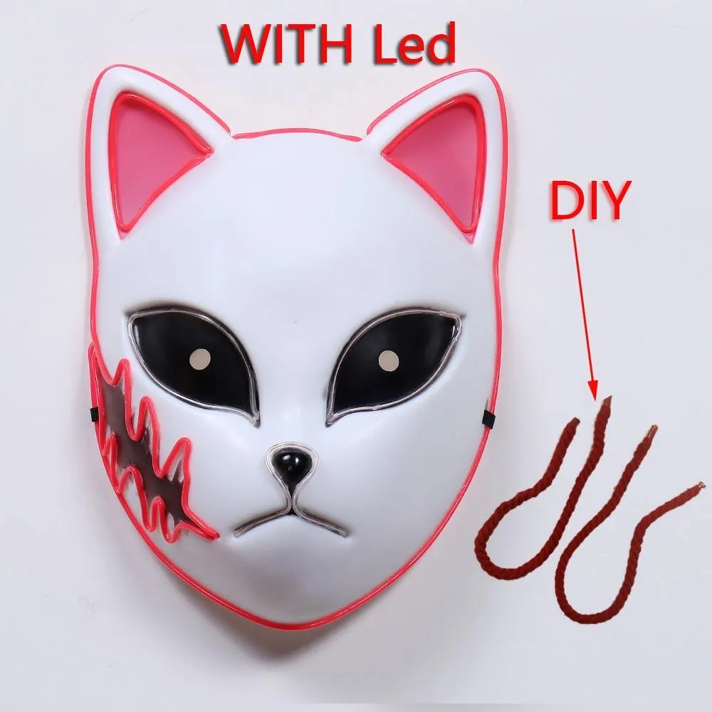 Masks LED Cosplay Demon Slayer (Variants Available)