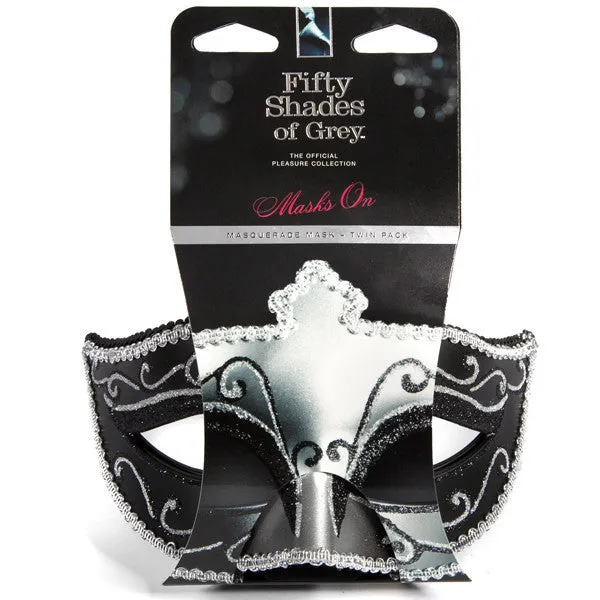 MASKS ON - MASQUERADE MASK TWIN PACK