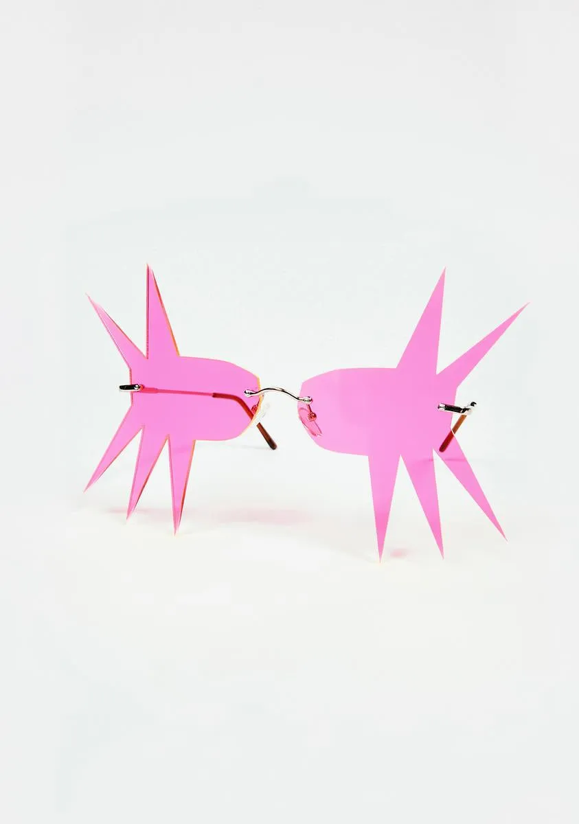 Monster 3 Neon Pink Sunglasses