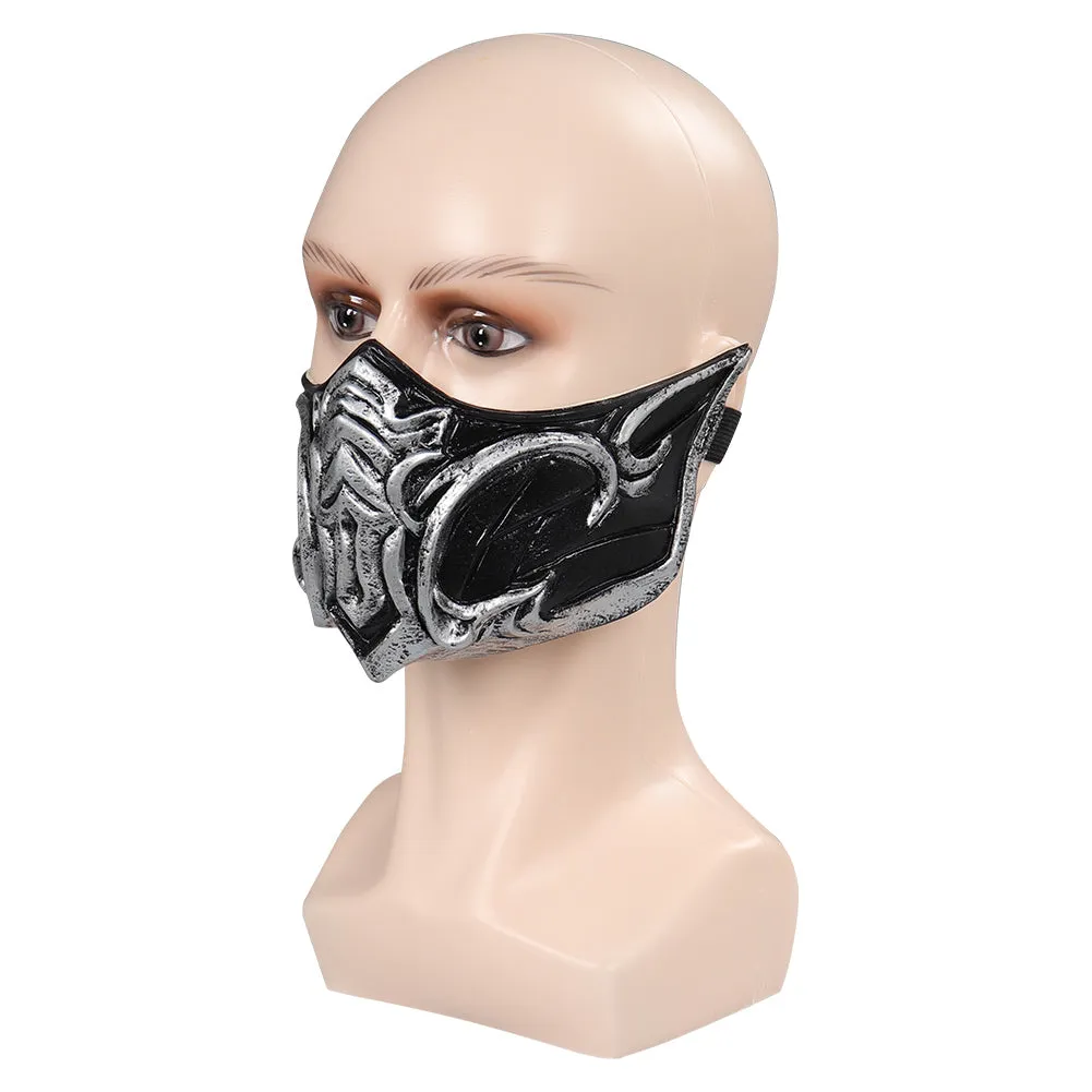 Mortal Kombat 1 Sub-Zero Flashy Latex Masquerade Masks Party Carnival Halloween Cosplay Costume Props