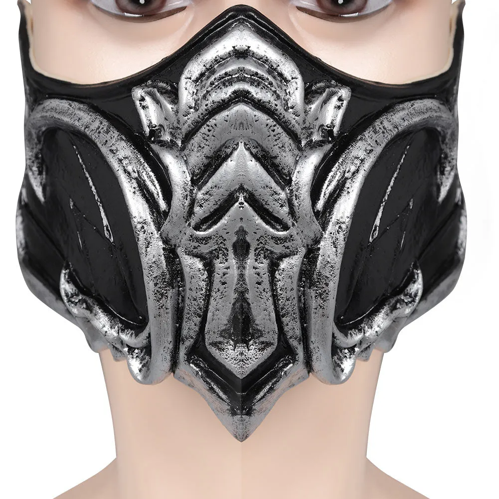 Mortal Kombat 1 Sub-Zero Flashy Latex Masquerade Masks Party Carnival Halloween Cosplay Costume Props