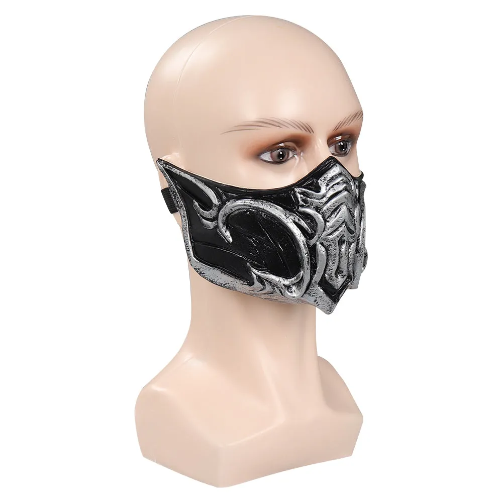 Mortal Kombat 1 Sub-Zero Flashy Latex Masquerade Masks Party Carnival Halloween Cosplay Costume Props