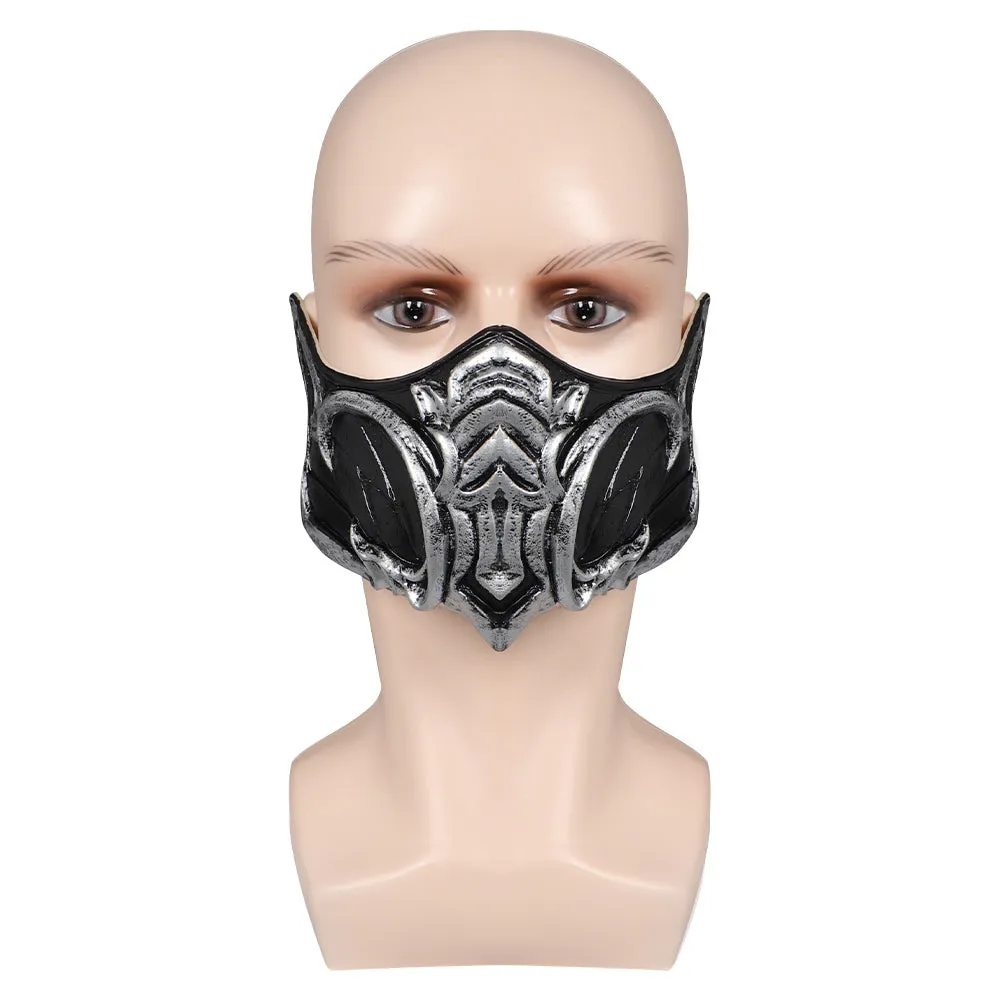 Mortal Kombat 1 Sub-Zero Flashy Latex Masquerade Masks Party Carnival Halloween Cosplay Costume Props