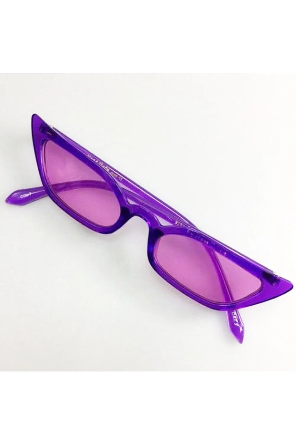 NEON Skinny Cat Eye Sunglasses