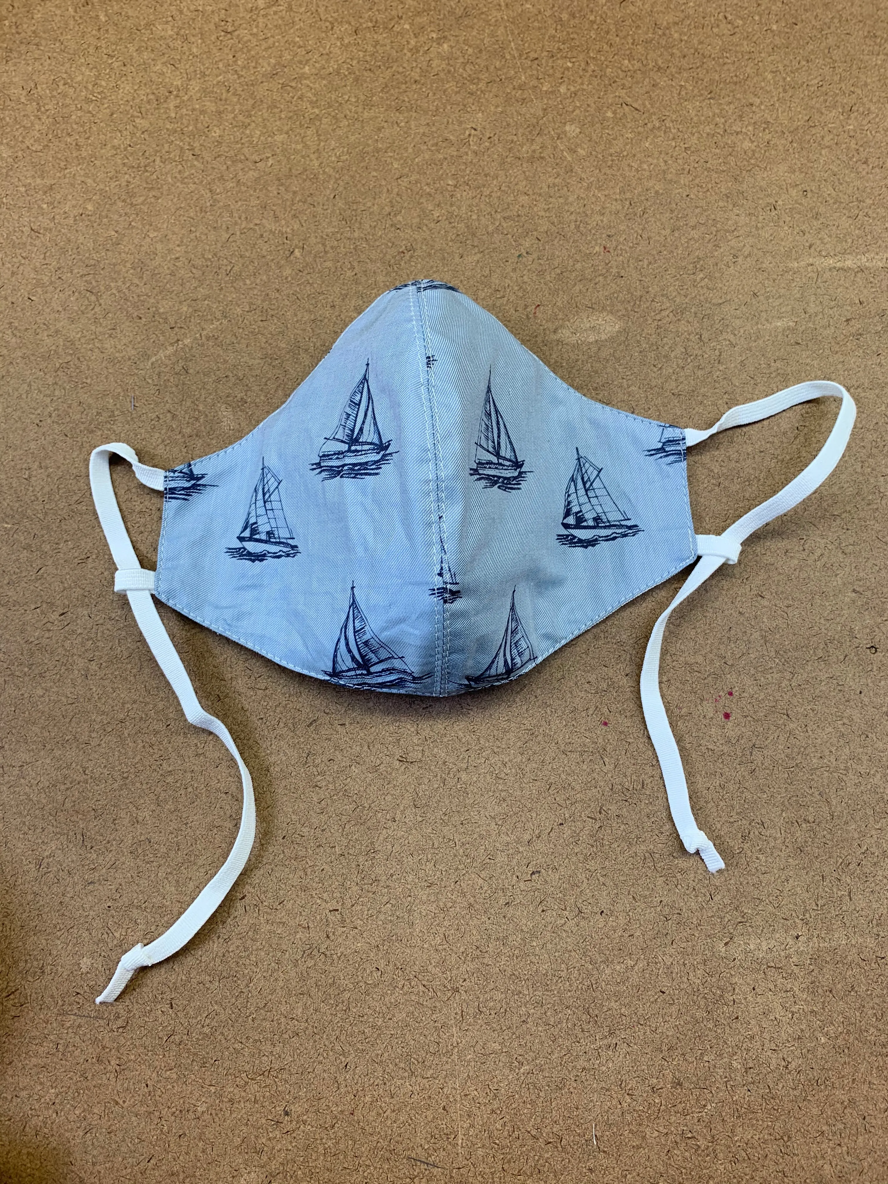 NoVirGuard™ Mask - Boats Blue Chambray