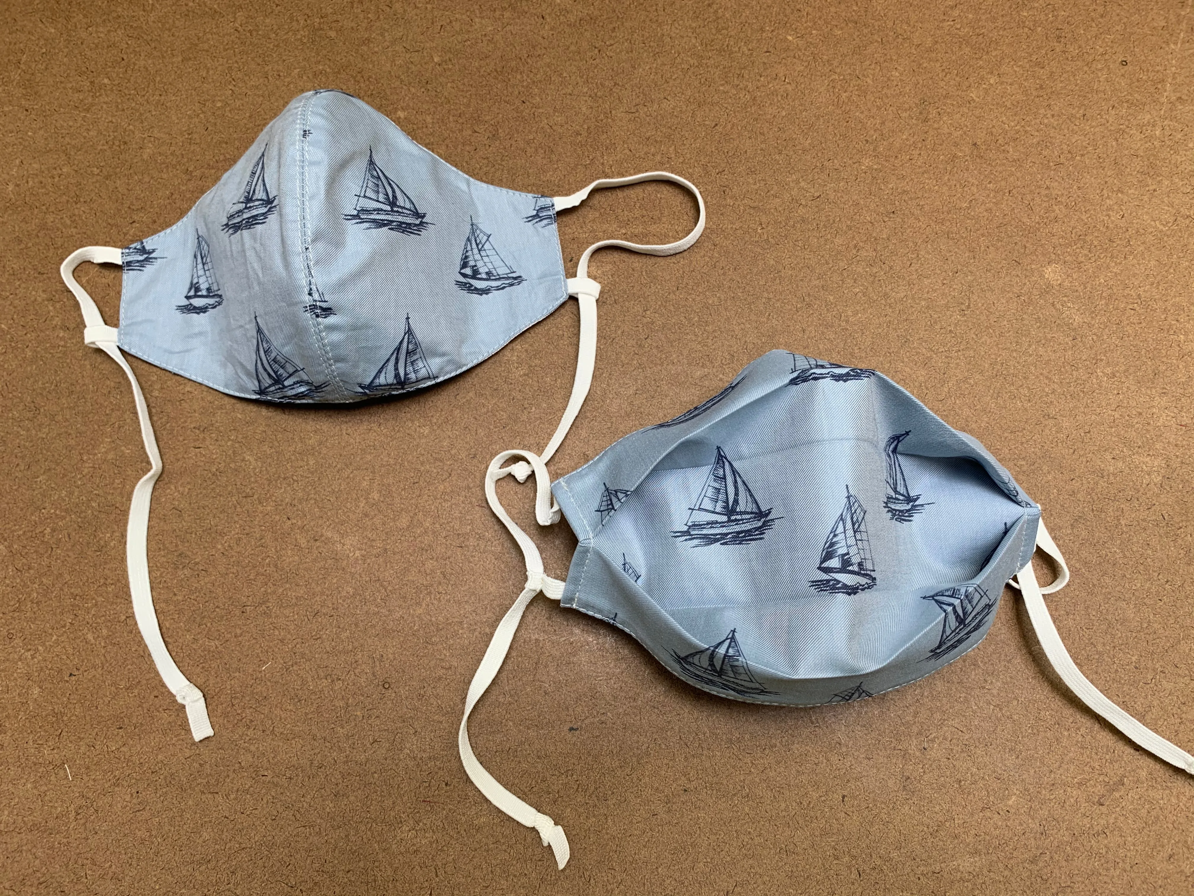 NoVirGuard™ Mask - Boats Blue Chambray