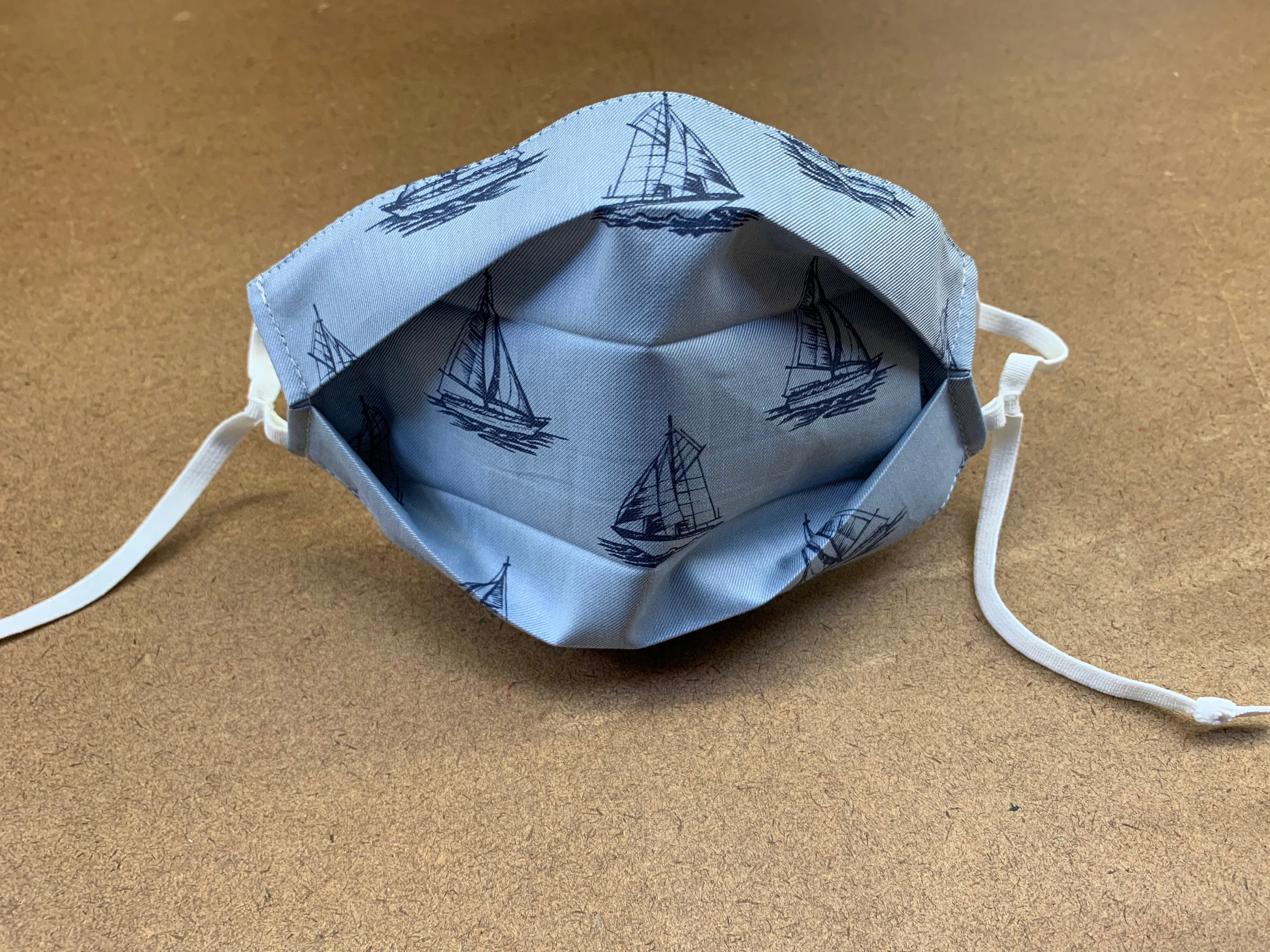 NoVirGuard™ Mask - Boats Blue Chambray