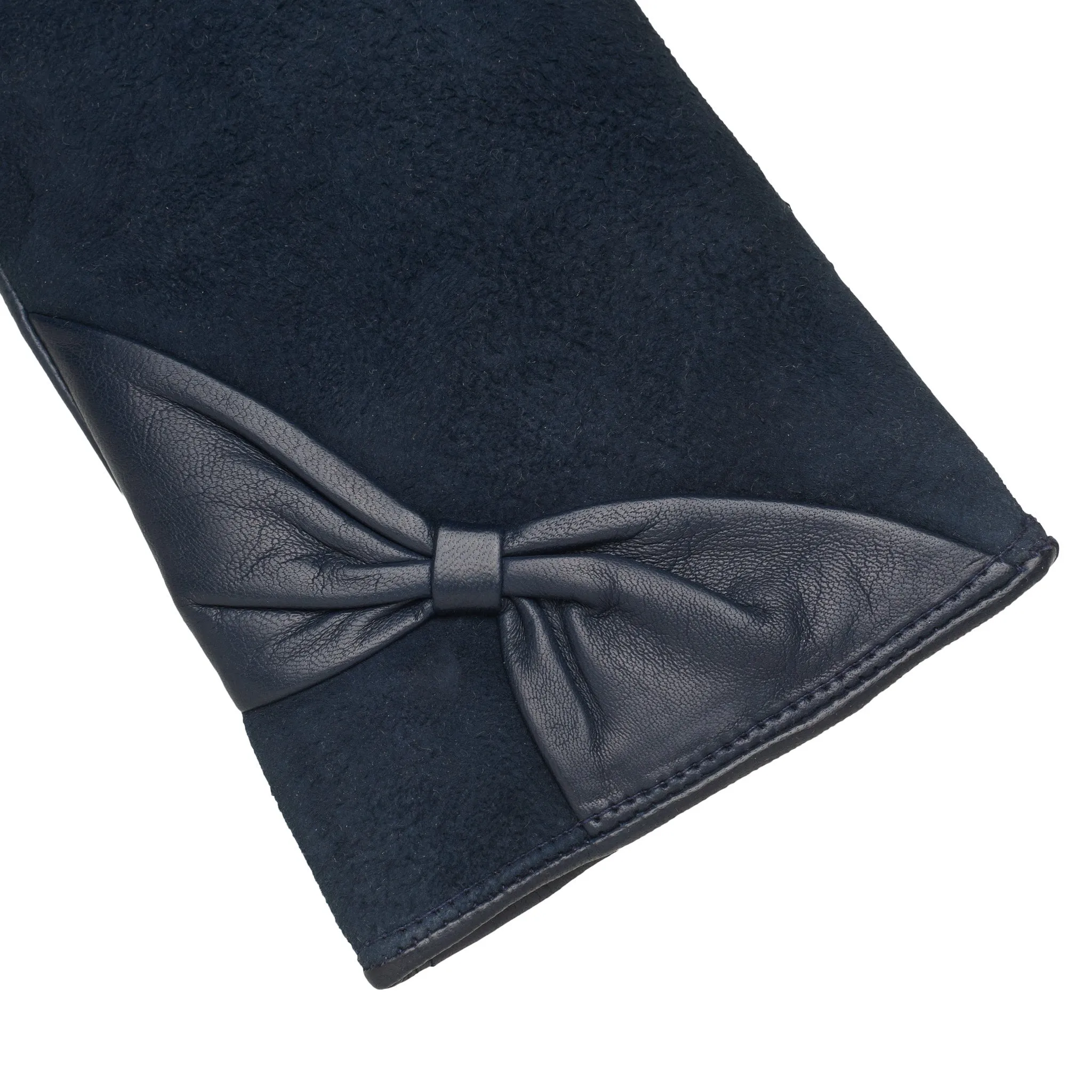 Vittoria Blue Navy Leather Gloves