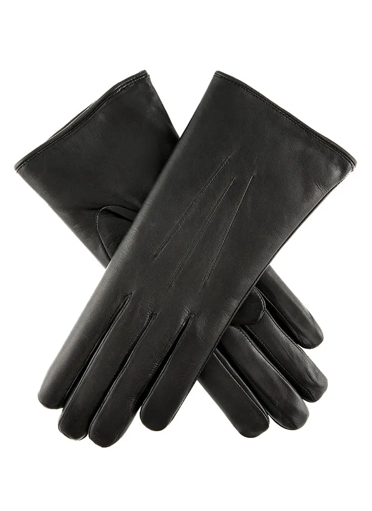 Women's Heritage Three-Point Fur-Lined Leather Gloves