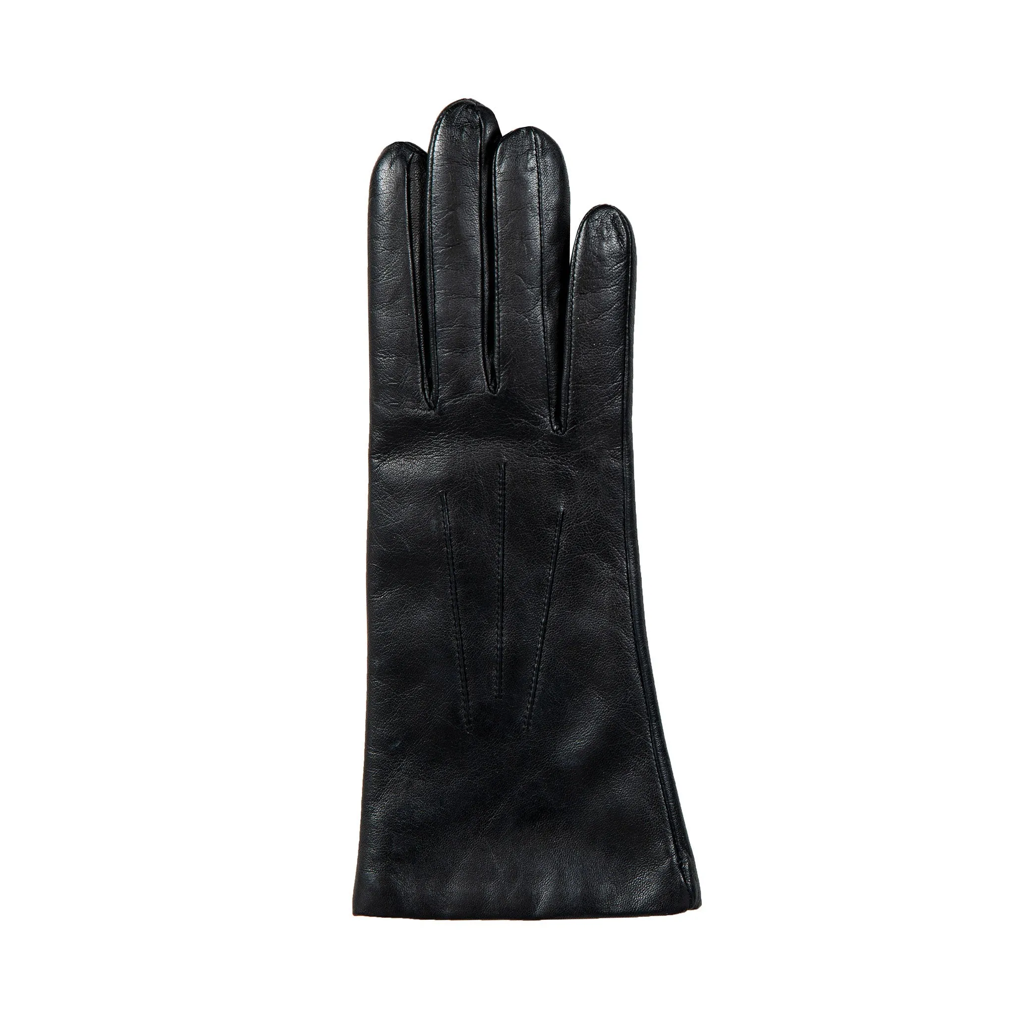 Women's Three-Point Cashmere-Lined Leather Gloves