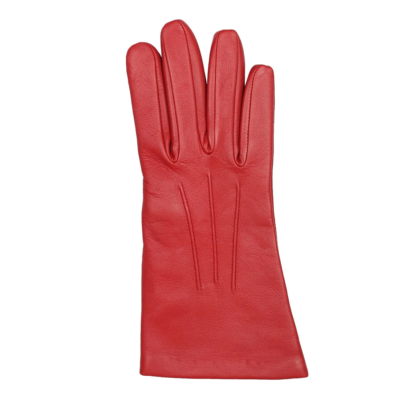 Women's Three-Point Cashmere-Lined Leather Gloves