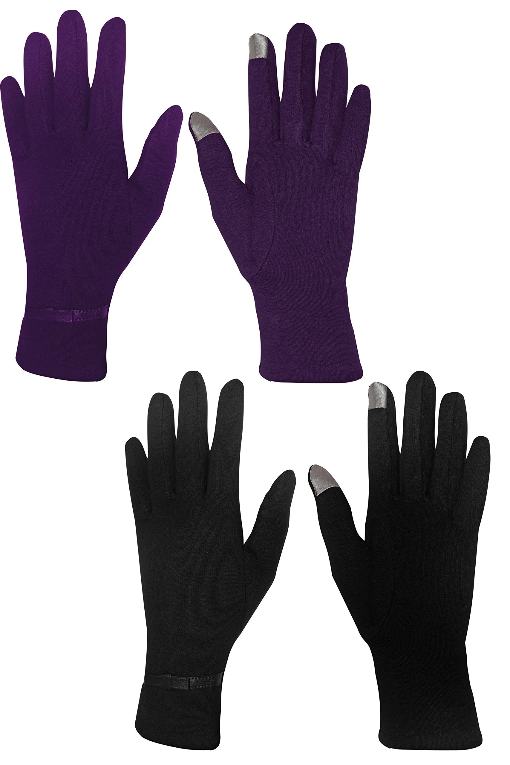 Womens Touch Screen Fleece Lined Assorted Winter Warm Gloves