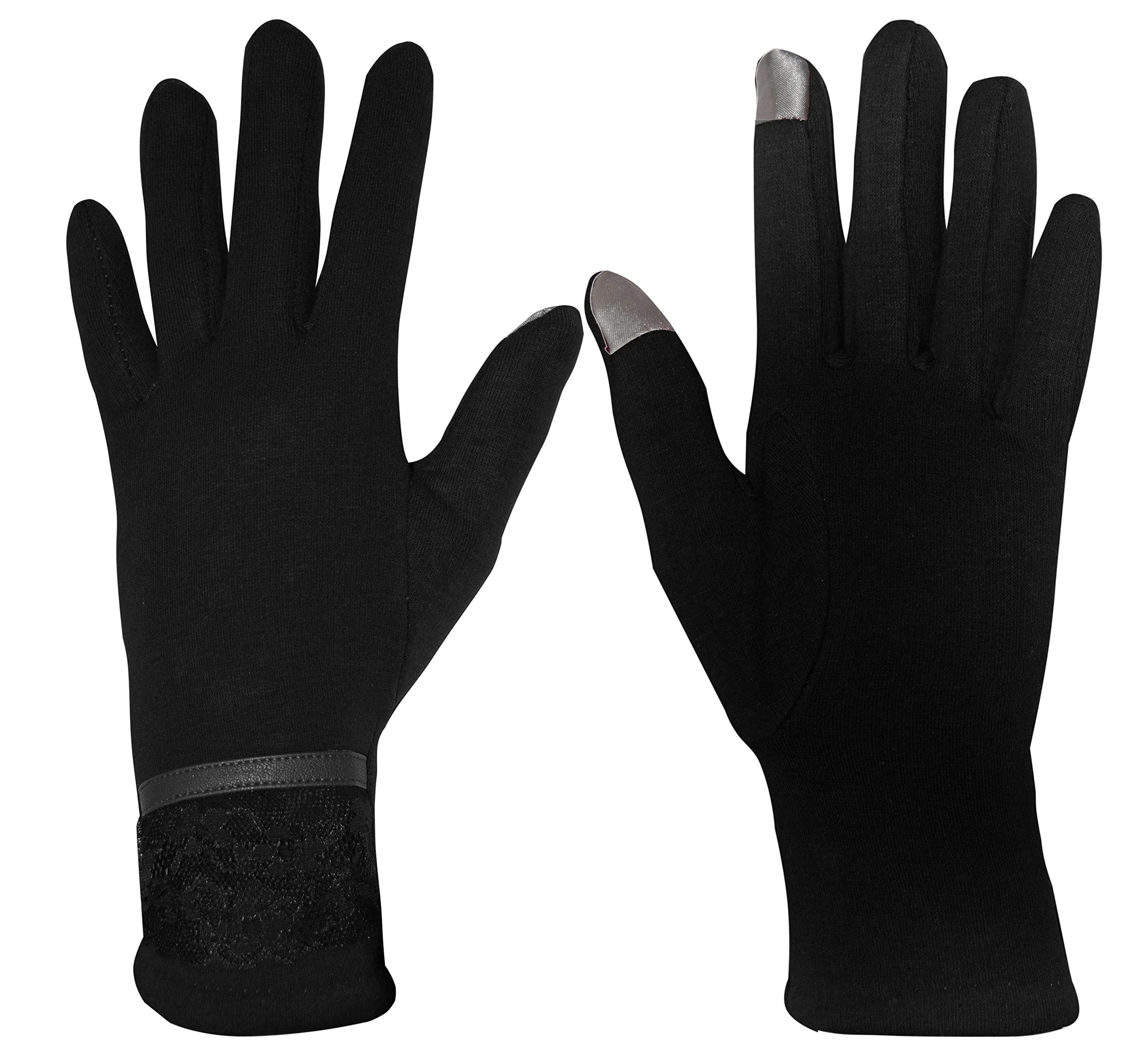 Womens Touch Screen Fleece Lined Assorted Winter Warm Gloves